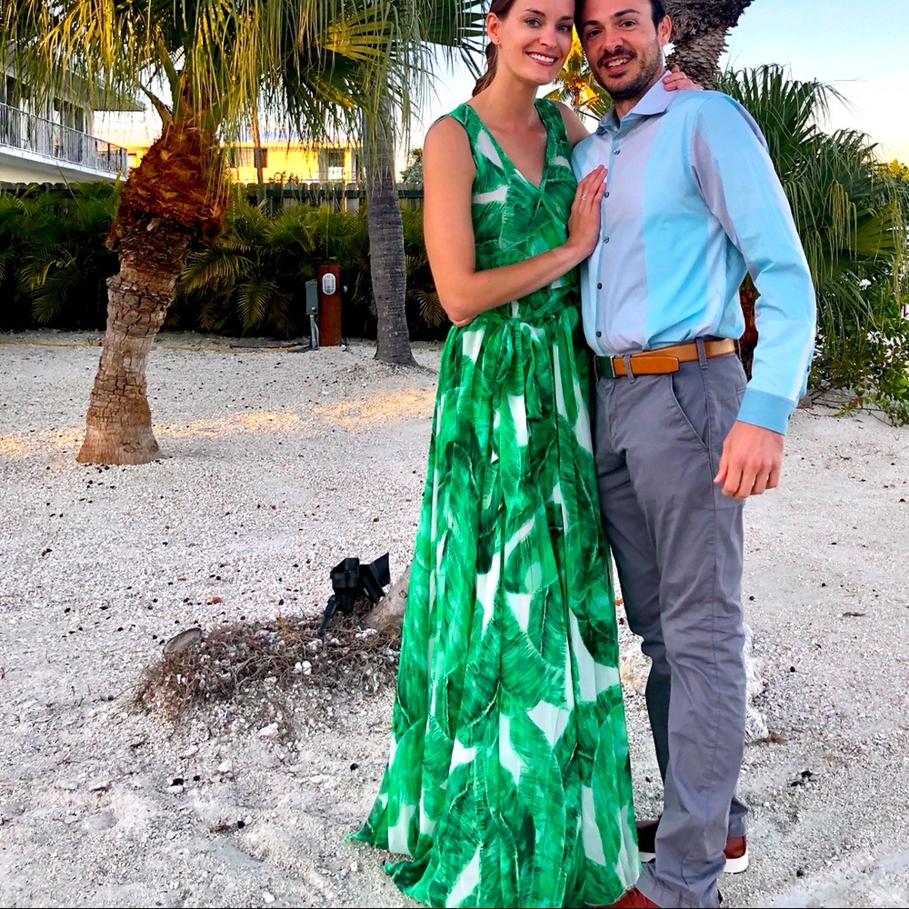 Vici Collection Palm Maxi Dress
